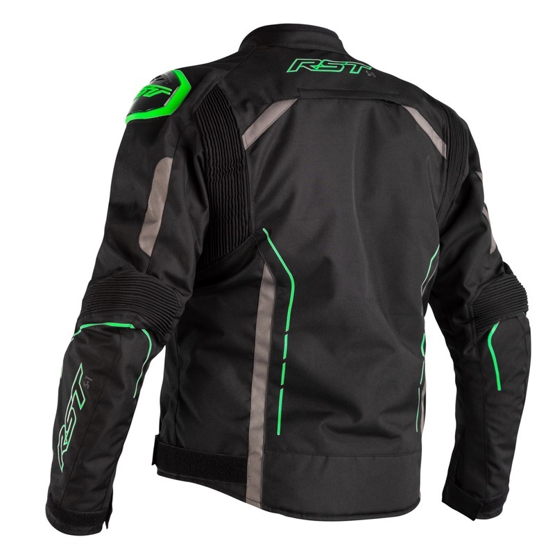 RST RST RST S1 CE Mens Leather Neon Green Motorcycle Suit 