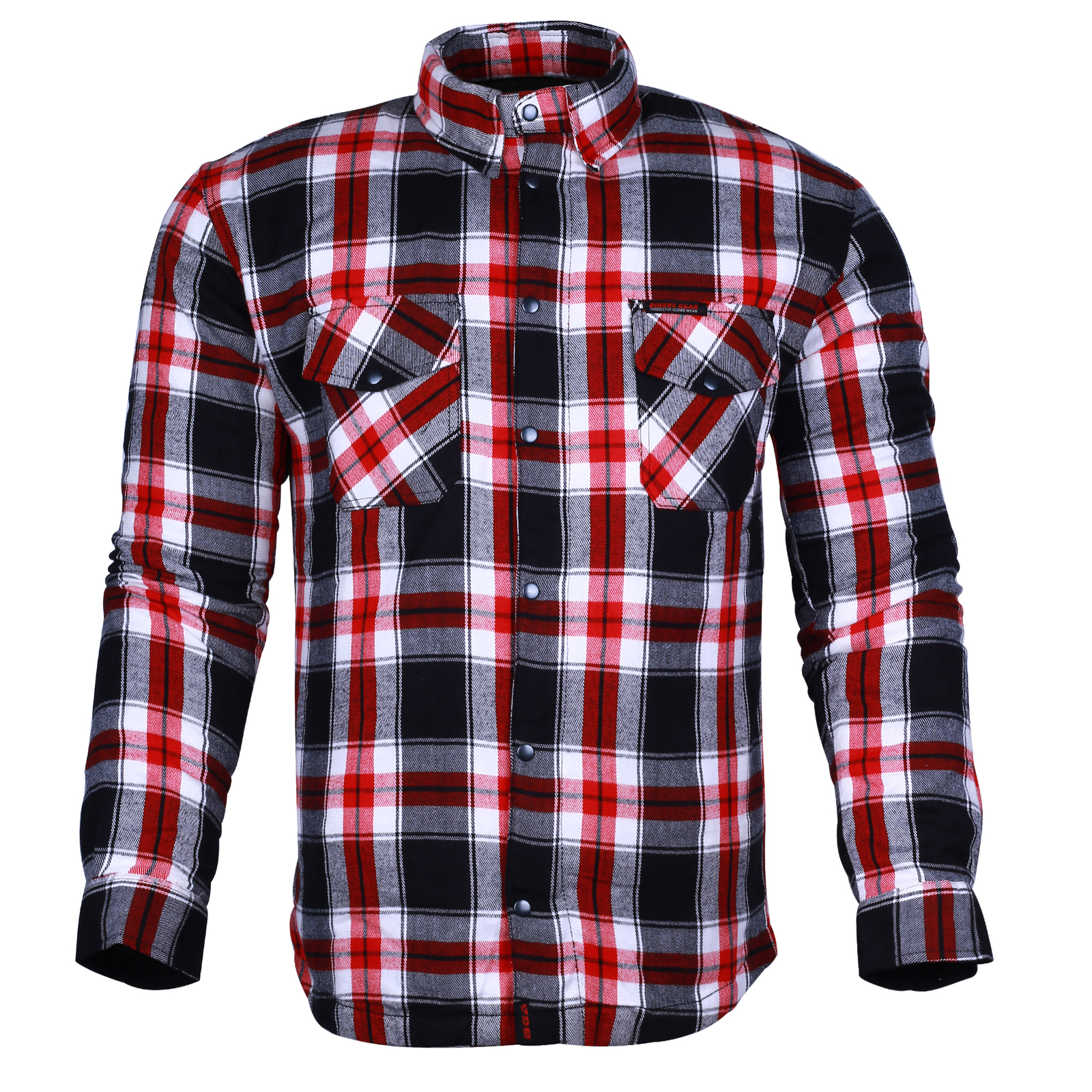 BGA Premium Rebel Protective Kevlar Lined Shirt Red White Black