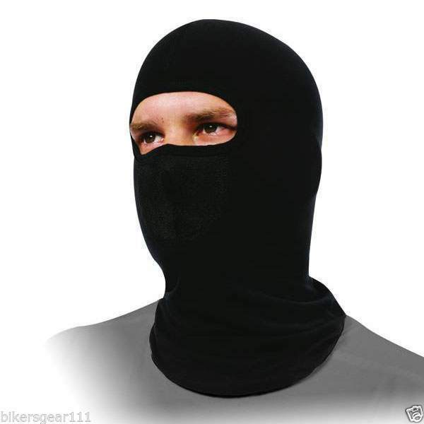 Motorcycle Cotton Balaclava Black