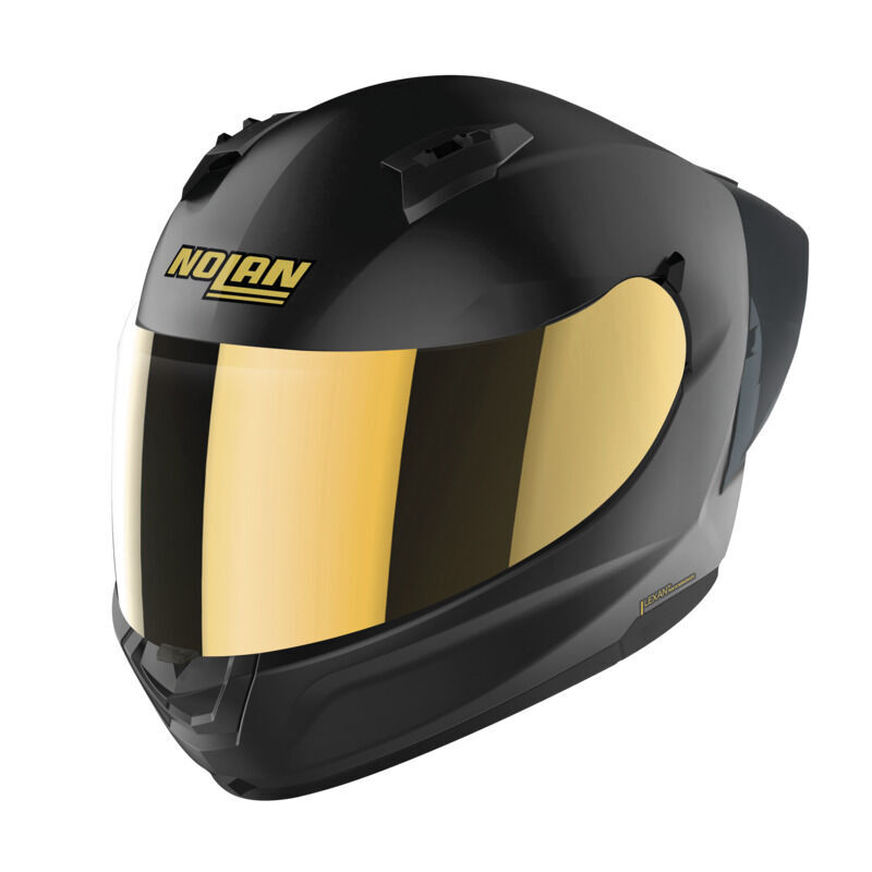 Nolan N60-6 Sport Gold Edition Motorcycle Helmet Flat Black