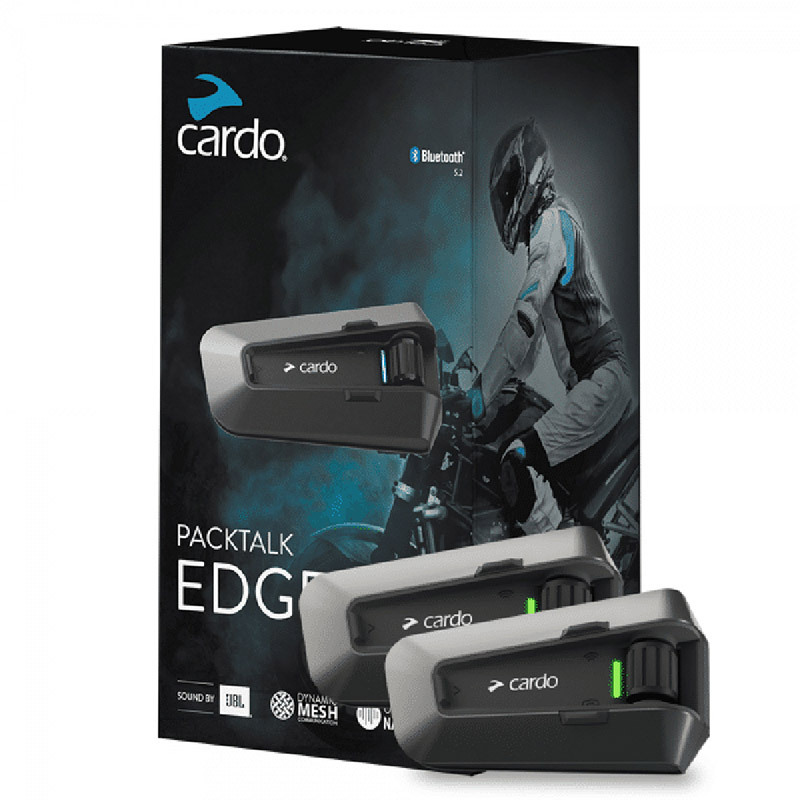  Cardo Spirit HD Motorcycle Bluetooth Communication Headset -  Black, Single Pack : Automotive