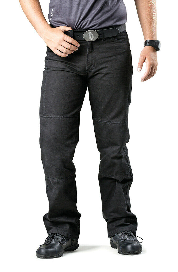 New Draggin Black Twista Jeans Mens Protective Moto Riding Safety Pants