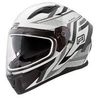 Rjays Apex III Ignite Motorcycle Helmet White/Black