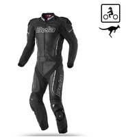 Bela Rocket Mix Kangaroo Man 2PC Leather Suit Black/Anthracite