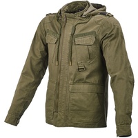 Macna Combat Motorcycle Zip Hoodie Green