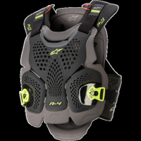 Alpinestars A4 Max Chest Protector Body Armour Black Fluro