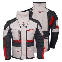 Bela Transformer WP Adventure Motorcycle Touring Jacket Grey/Black/Red