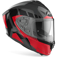 Airoh Spark Motorcycle Helmet with Visor Red Black