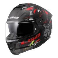 LS2 FF808 Stream II Angry Monkey Motorbike Helmet