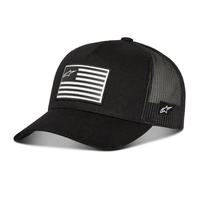 Alpinestars Flag Flat Trucker Hat Black Black