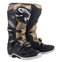 Alpinestars Tech 7  Drystar Enduro MX Boots Black Grey Gold