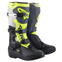 Alpinestars Tech 3 MX Dirt Boots Black Grey Fluro