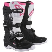 Alpinestars Womens Tech 3 Dirt Boots Black White Pink