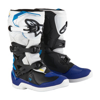 Alpinestars Tech 3 Youth Dirt Boots White Black Blue