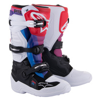 Alpinestars Tech7S Youth MX Boots Black White Rainbow