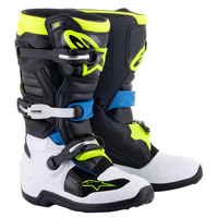 Alpinestars Tech7S Youth MX Boots Black Blue Fluro Yellow