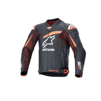 Alpinestars GP Plus R V4 Rideknit Leather Jacket Black Fluro Red White