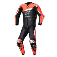 Alpinestars GP Plus V4 1PC Leather Suit Black Fluro Red White