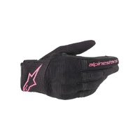 Alpinestars Womens Copper Motorcycle Gloves Black Fuchia