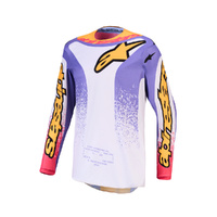Alpinestars Fluid Drag Light Lilac Blue Iris Gold MX Jersey