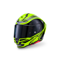 Alpinestars SR7 Sport Motorcycle Helmet Fluro Yellow Blk White