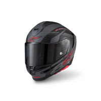 Alpinestars SR7 Acore Sport Motorcycle Helmet Black Grey Red Matt