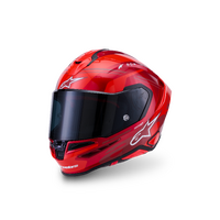 Alpinestars SR7 Acore Sport Motorcycle Helmet Red White Gloss