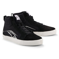 Alpinestars Ride 63 Canvas Motorcycle Shoes Black White