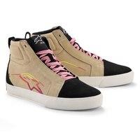 Alpinestars Ride 63 Canvas Motorcycle Shoes Beige White