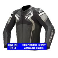 Alpinestars Atem V4 Leather Motorcycle Jacket Black/Grey/White