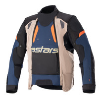 Alpinestars Halo Drystar Adventure Jacket Khaki Blue Orange