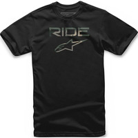 Alpinestars Ride 2 Motorcycle T-Shirt Black Camo Clearance Sale
