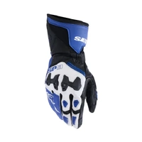 Alpinestars SP9 Leather Motorcycle Gloves Blue White