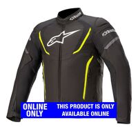 Alpinestars T Jaw V3 WP Motorcycle Textile Jacket Black/Fluro