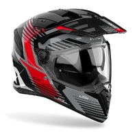 Airoh Bandit Adventure Motorcycle Helmet Spicy Red