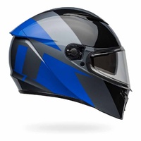 Bell Lithium Shear Motorcycle Helmet Grey Blue