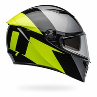 Bell Lithium Shear Motorcycle Helmet Grey Yellow