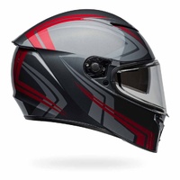 Bell Lithium Shear Motorcycle Helmet Grey Red