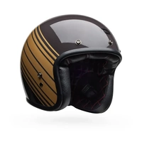 Bell Custom 500 Edge Open Face Motorcycle Helmet Brown