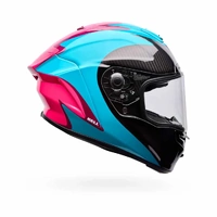 Bell Race Star Flex Fluid Sports Motorcycle Helmet Green Pink