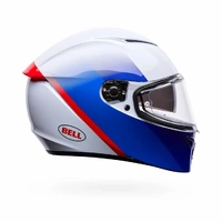Bell Lithium Bash Motorcycle Helmet White Blue