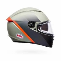 Bell Lithium Bash Motorcycle Helmet Orange Grey