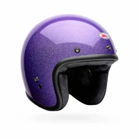 Bell Custom 500 Flake Purple Open Face Helmet