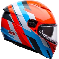 Bell Lithium Nova MIPS Motorcycle Helmet Orange Blue