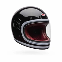Bell Bullitt GT Lane Retro Motorcycle Helmet Black White