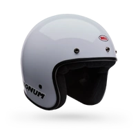 Bell Magnum Open Face Motorcycle Helmet Gloss White