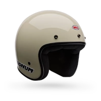 Bell Magnum Open Face Motorcycle Helmet Vintage White