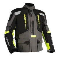 Berik Explorer Adventure Motorcycle Jacket Grey Hi Viz