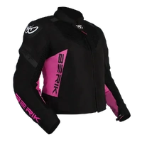 Berik Ladies 4 Seasons Vented Motorcycle Jacket Black Pink
