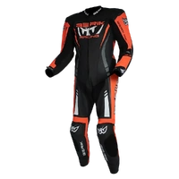 Berik Sicily 1PC Leather Suit Black Red